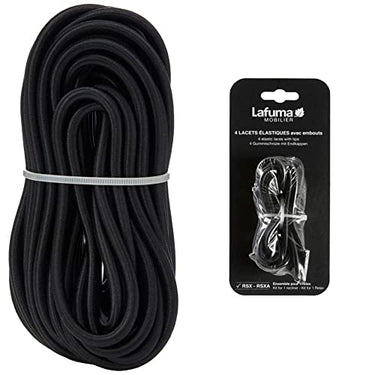 Lafuma Gummischnur-Set mit Endkappen für RSX/RSXA, 4 Schnüre, schwarz & Gummischnur für Liegestuhl Siesta L, schwarz, 8 m im Sale